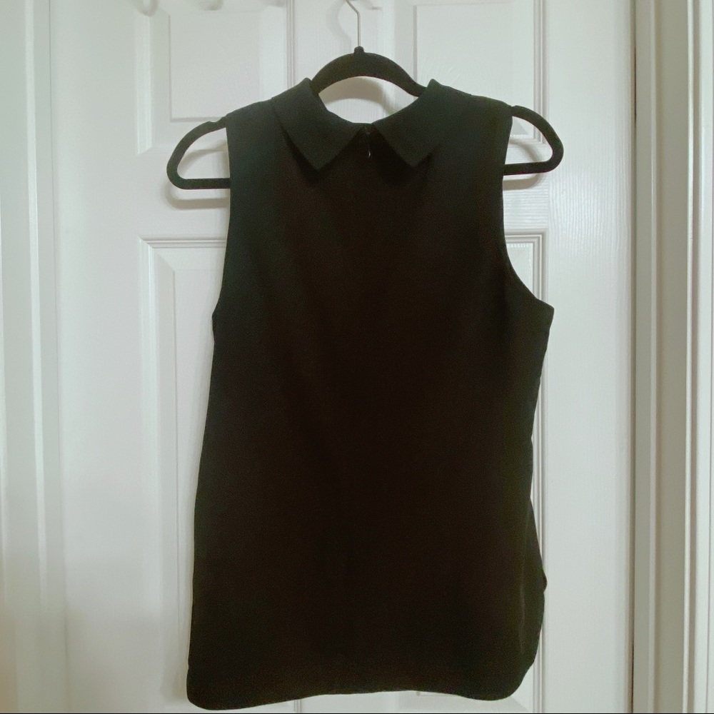 Black Sleeveless Blouse Top